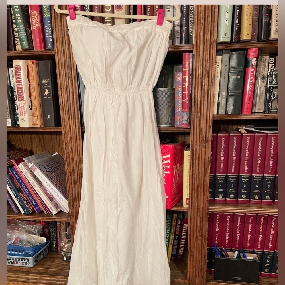 Strapless Joie White Maxi Dress - Classic Summer Style